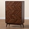 Baxton Studio Markell Mid-Century Modern Transitional Walnut Brown Finished Wood 5-Drawer Storage Chest 236-13269-ZORO - alternate 10